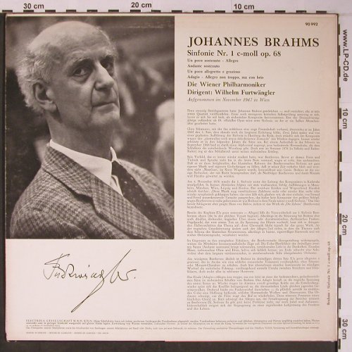 Brahms,Johannes: Symphony No. 1, EMI Electrola(90 992), D, Ri,  - LP - L8914 - 12,50 Euro