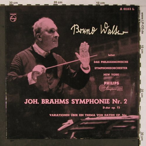 Brahms,Johannes: Sinfonie Nr.2 D-Dur op.73, op.56a, Philips Minnigroove(A 01163 L), D, Mono,  - LP - L8920 - 17,50 Euro