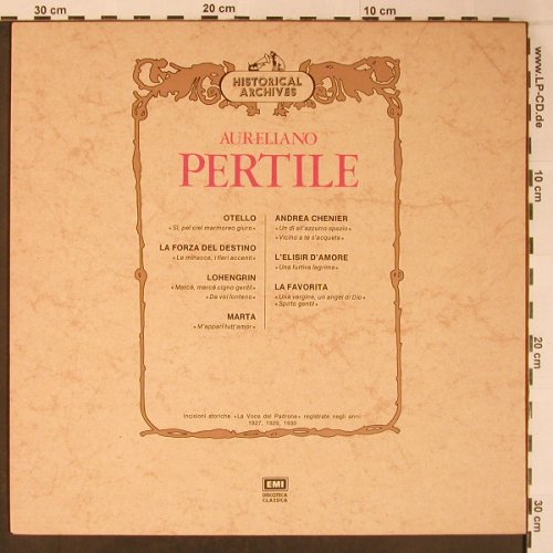 Pertile,Aurelio: Historical Archives, EMI(053-00808), I,  - LP - L8924 - 9,00 Euro