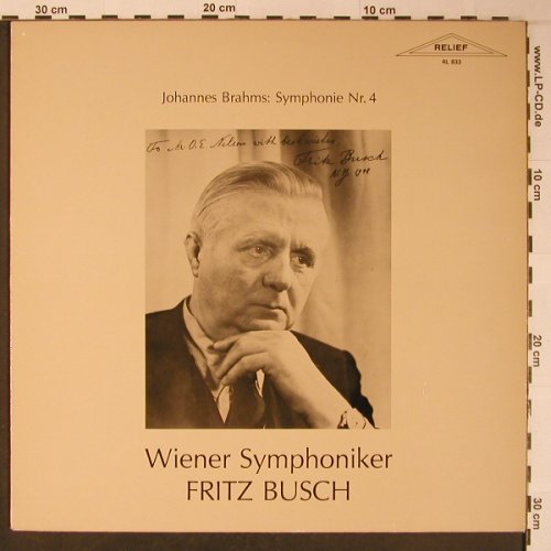 Brahms,Johannes: Sinfonie Nr.4, Relief(RL 833), CH, 1983 - LP - L8948 - 24,00 Euro
