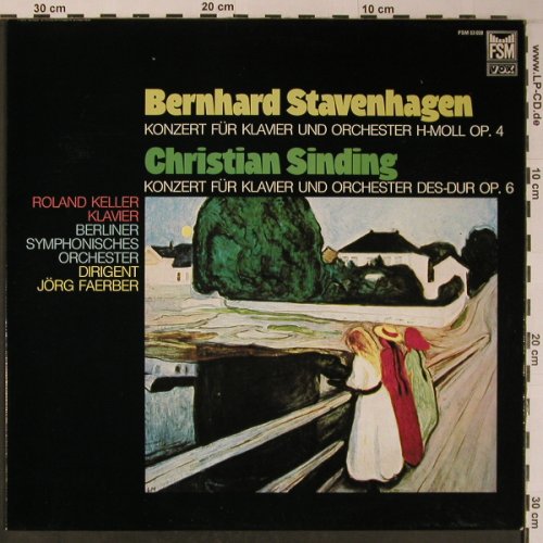 Stavenhagen,Bernhard / Chr.Sinding: Konzert für Klavier u.Orch.op.4/op6, FSM(FSM 53 028), D, 1979 - LP - L8961 - 17,50 Euro