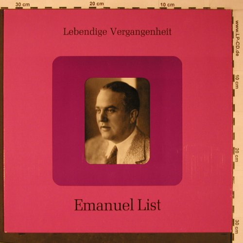 List,Emanuel: Lebendige Vergangenheit, LV(LV 59), A,  - LP - L8965 - 7,50 Euro