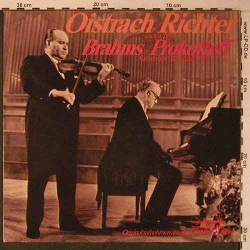 Oistrach,David / Svjatoslav Richter: Brahms op.100, Prokofieff.op.80, Melodia/Eurodisc(87 954 MK), D,  - LP - L8979 - 17,50 Euro