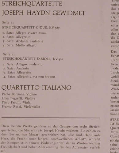 Mozart,Wolfgang Amadeus: Streichquartette 1,Josef Haydn gew., Philips(839 604 DXY), NL,  - LP - L8986 - 6,00 Euro