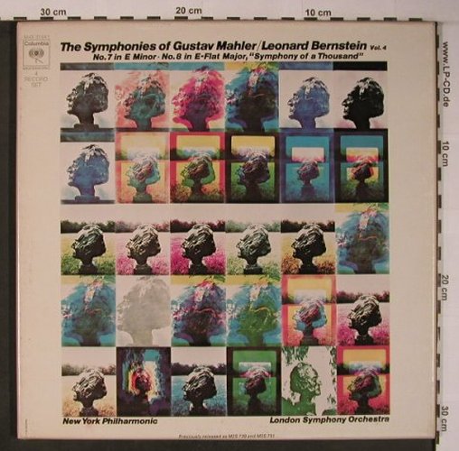 Mahler,Gustav: The Symphonies of Vol.4,No.7&8,Box, Columbia(M4X 31441), US, Ri, 1972 - 4LP - L9021 - 22,50 Euro