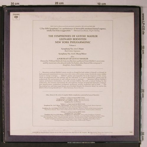 Mahler,Gustav: The Symphonies of Vol.3,No.4&5,Box, Columbia(M3X 31437), US, Ri, 1972 - 3LP - L9022 - 15,00 Euro