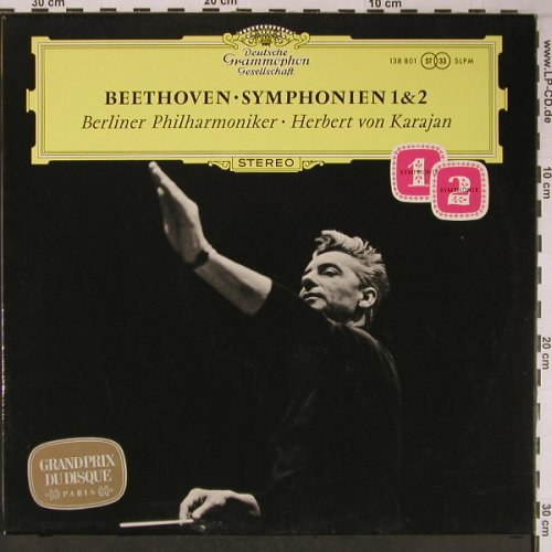 Beethoven,Ludwig van: Sinfonien Nr.1 & 2, Deutsche Gramophon(SLPM 138 801), D, Ri,  - LP - L9031 - 7,50 Euro