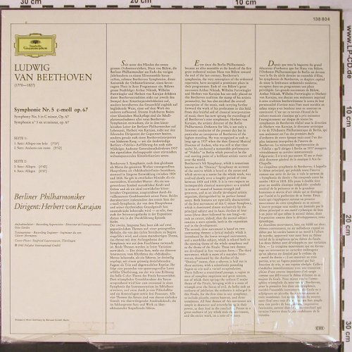Beethoven,Ludwig van: Sinfonie Nr.5, FS-New, Deutsche Gramophon(), D, Ri,  - LP - L9032 - 25,00 Euro