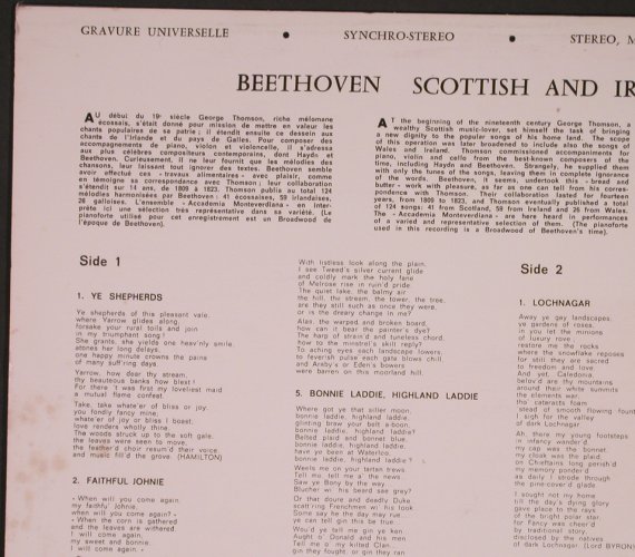 Beethoven,Ludwig Van: Scottish and Irish Songs, Concert Hall(SMS 2725), ,  - LP - L9050 - 9,00 Euro