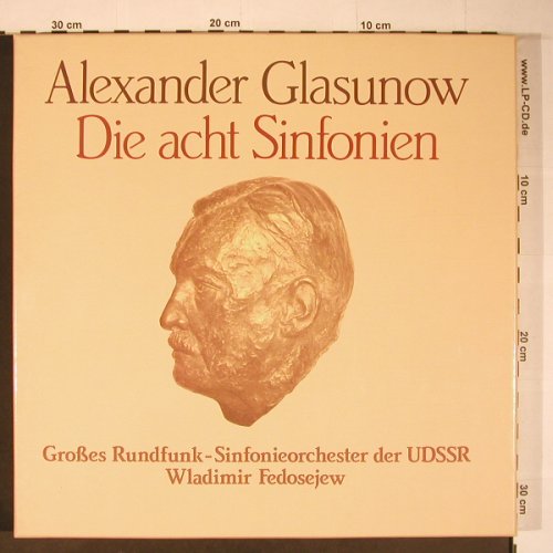 Glasunow,Alexander: Die 8 Sinfonien, Box, Teldec DMM(999 000), D, 1983 - 8LP - L9068 - 60,00 Euro