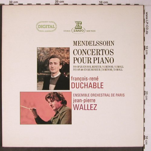 Mendelssohn Bartholdy: Concertos pour Piano, op.25, op.40, Erato(NUM 75028), F, m-/vg+, 1983 - LP - L9099 - 9,00 Euro