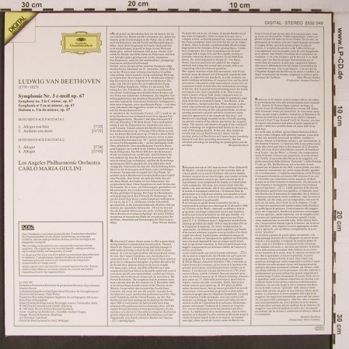 Beethoven,Ludwig van: Symphony No.5, D.Gr. Digital(2532 049), D, 1982 - LP - L9103 - 12,50 Euro