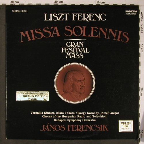 Liszt,Franz: Missa Solennis, Hungaroton(SLPX 11861), H, 1977 - LP - L9133 - 7,50 Euro