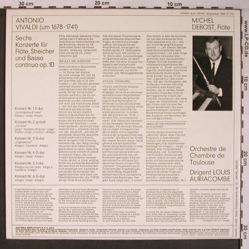 Vivaldi,Antonio: Sechs Konzerte,Flöte,Streicher,Bass, EMI Electrola(SME 91 774), D,  - LP - L9159 - 7,50 Euro