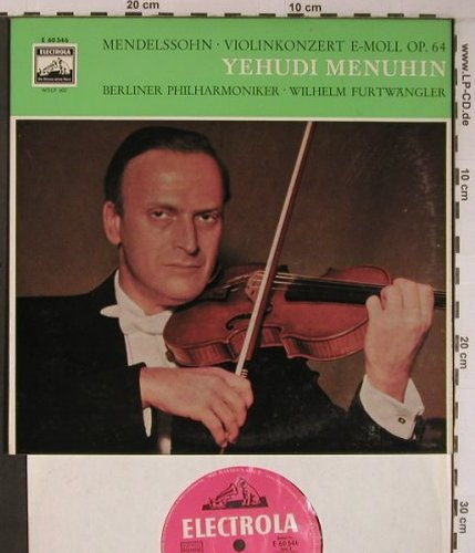 Menuhin,Yehudi: Violinkonzert e-moll Op.64, Electrola(60 546), D,vg+/m-, 1952 - 10inch - L9167 - 12,50 Euro
