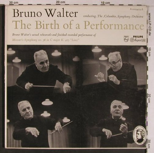Walter,Bruno: The Birth of a Performance,Booklet, Philips Minigroove(A 01254/55 L), NL, Mono,  - 2LP - L9172 - 25,00 Euro