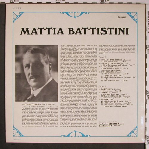 Battistini,Mattia: Same - I Grandi della Lyrica, Scala(SC 5016), I,  - LP - L9179 - 7,50 Euro
