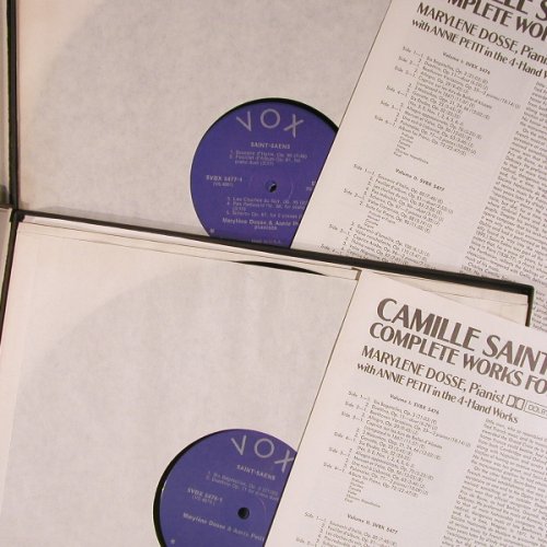 Saint-Saens,Camille: Complete Works for Piano Vol.1&2, VoxBox(SVBX 5477), US, vg+/m-,  - 3LP*2 - L9188 - 75,00 Euro