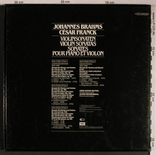 Brahms,Johannes / Franck: Violinsonaten, Box, EMI(157-43 443/44 T), D, 1983 - 2LP - L9201 - 14,00 Euro