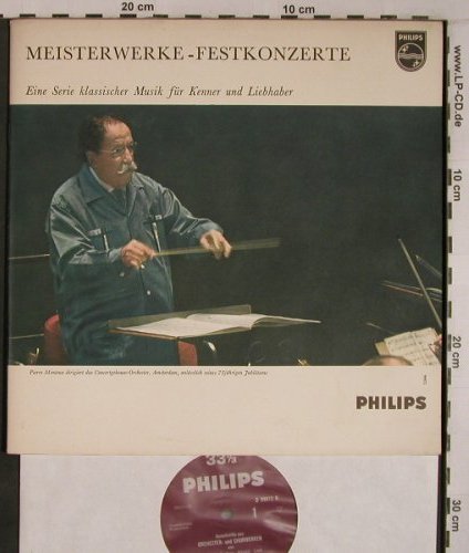 V.A.Meisterwerke-Festkonzerte: Eine Serie klass Musik, Ausschnitte, Philips,Promo(D 99972 R), NL,Mono,  - 10inch - L9223 - 20,00 Euro