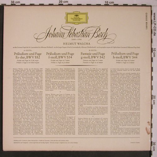 Bach,Johann Sebastian: Berühmte Orgelwerke, m-/vg+, D.Gr.(138 958), D, Ri,  - LP - L9236 - 6,00 Euro