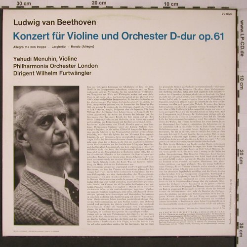 Beethoven,Ludwig van: Violinkonzert D-Dur, Electrola(E 90 065), D,  - LP - L9250 - 12,50 Euro