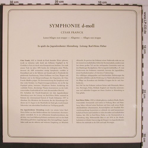 Franck,Cesar: Symphonie D-Moll, Jugend Orchester(30-3), D,vg+/vg+, 1977 - LP - L9252 - 7,50 Euro