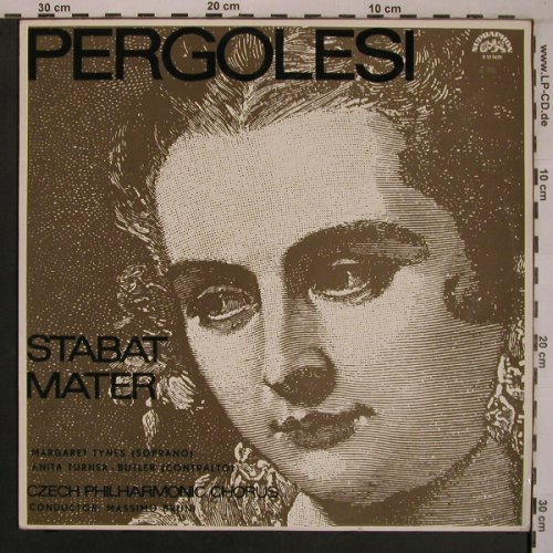 Pergolesi,Giovanni Battista: Stabat Mater, Supraphon(1 12 0620), CZ, co, 1969 - LP - L9264 - 9,00 Euro