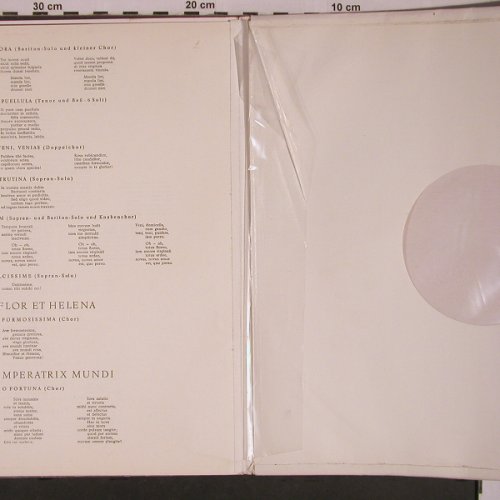 Orff,Carl: Carmina Burana, VG-/ m-, Foc, Columbia(33 WCX 509), D,bad cond, 1957 - LP - L9269 - 5,00 Euro