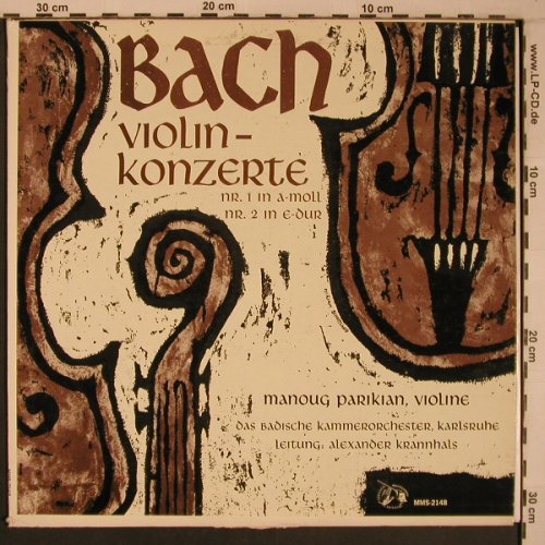 Bach,Johann Sebastian: Violinkonzerte Nr.1 & 2, MMS(MMS-2148), D, vg+/vg+,  - LP - L9277 - 6,00 Euro