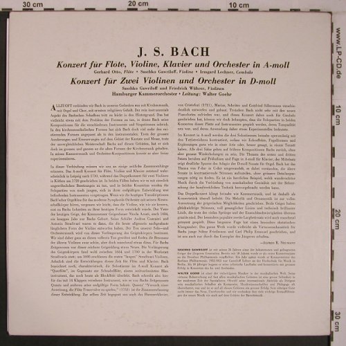 Bach,Johann Sebastian: Konzerte für Flöte,ViolineKlavier, MMS,small wave(MMS-2079), D, vg+/m-,  - LP - L9278 - 5,50 Euro