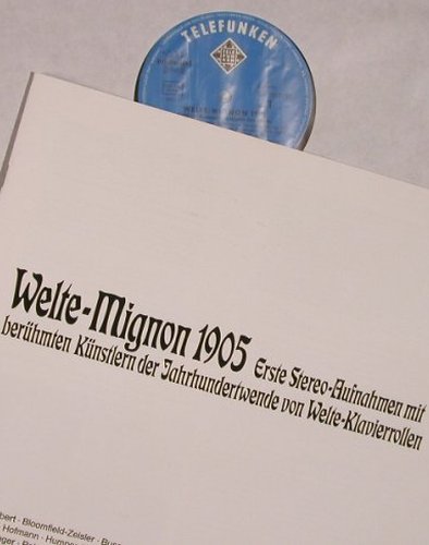 V.A.Welte-Mignon 1905: Erste Stereo Aufnahmen, Telefunken(6.35016 FK), D,  - 5LP - L9280 - 40,00 Euro