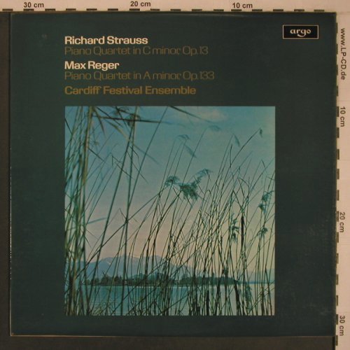 Strauss,Richard / Max Reger: Piano Quartet,op.13/PianoQ. Op.133, argo(ZRG 809), UK, vg+/m-, 1975 - LP - L9281 - 7,50 Euro