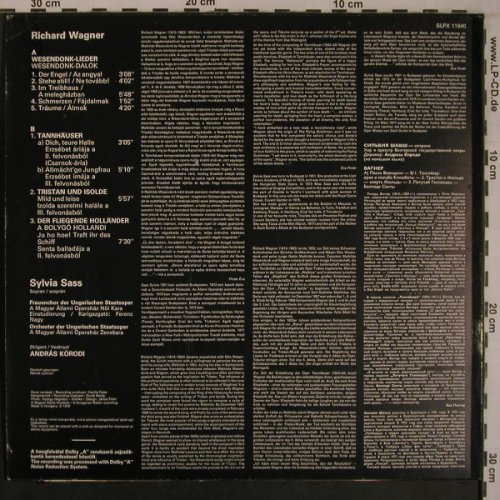 Wagner,Richard: Wesendonk-Lieder, Dalok, Tannhäuser, Hungaroton(SLPX 119 40), H, 1978 - LP - L9305 - 7,50 Euro