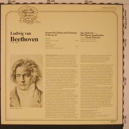 Beethoven,Ludwig van: Violinkonzert D-Dur, Eurodisc(25 932 HK), D,  - LP - L9311 - 5,00 Euro