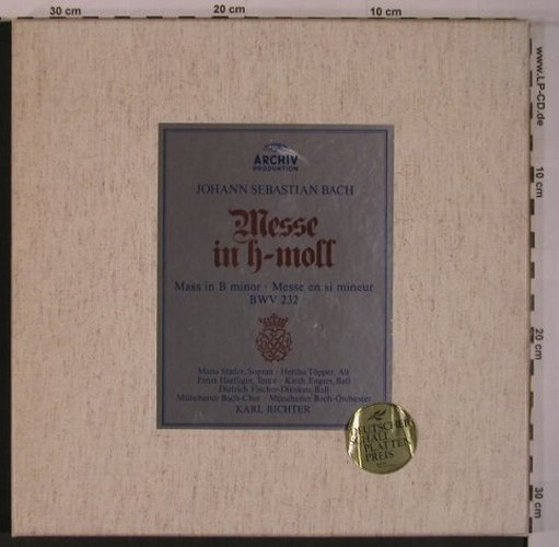 Bach,Johann Sebastian: Messe In H-Moll,Box, Archiv(2710 001), D, Ri,  - 3LP - L9331 - 20,00 Euro
