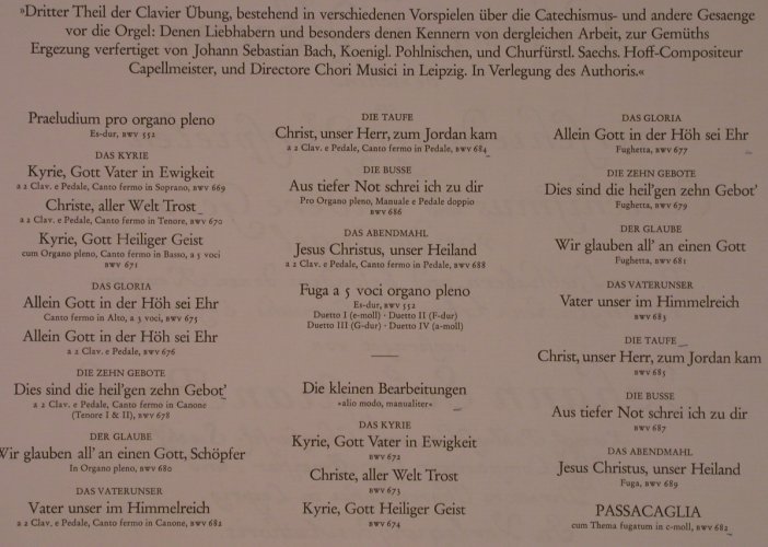 Bach,Johann Sebastian: Orgelmesse 3.Teil, Clavierübung,Box, Orbis(78 147), D,  - 3LP - L9332 - 18,00 Euro