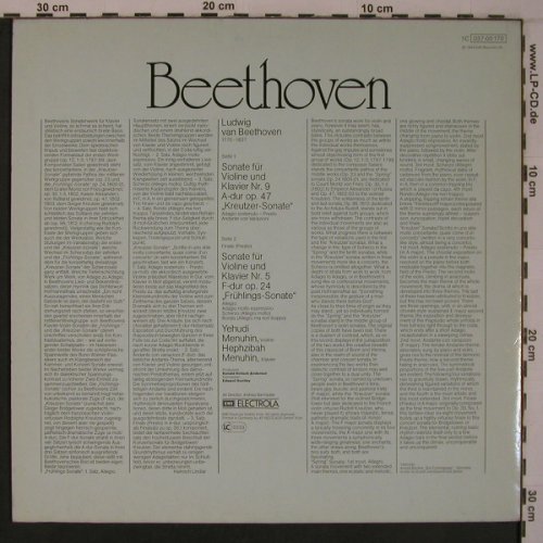 Beethoven,Ludwig van: Frühlings-Sonate,Kreutzer-S., EMI Das Meisterwerk(037-00 170), D, Ri, 1959 - LP - L9338 - 12,50 Euro