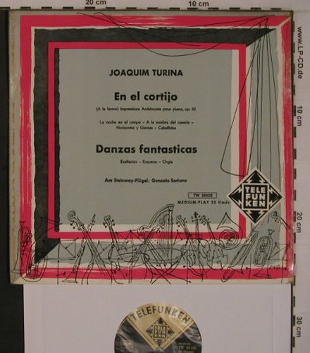 Turina,Joaquim: En el cortijo,op.92 / Danzas Fant., Telefunken(TW 30 105), D, vg+/vg-,  - 10inch - L9341 - 9,00 Euro