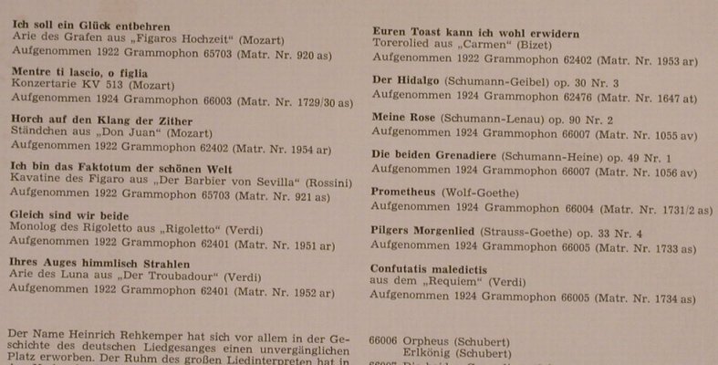 Rehkemper,Heinrich: Lebendige Vergangenheit, LV(LV 107), A,  - LP - L9344 - 7,50 Euro