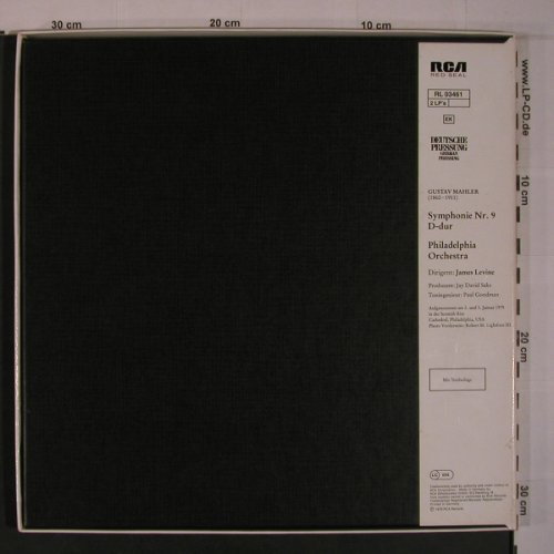 Mahler,Gustav: Symphonie Nr.9 D-dur, Box, RCA(RL 03461), D, 1979 - 2LP - L9348 - 15,50 Euro
