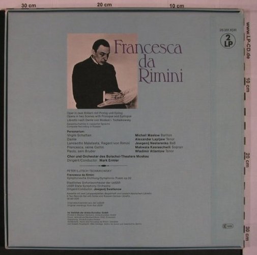 Rachmaninow,Sergej: Francesca da Rimini,poen op.32, Box, Eurodisc(28 351 XDR), D, 1970 - 2LP - L9349 - 13,00 Euro