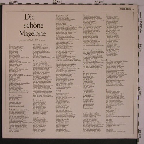 Brahms,Johannes: Die Schöne Magelone, EMI(C 065-02 155), D,  - LP - L9361 - 7,50 Euro