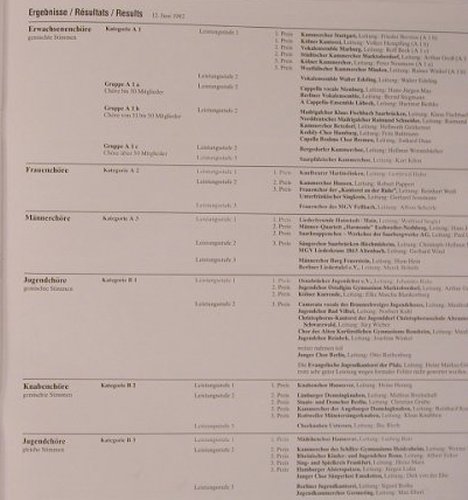 V.A.Deutscher Chor Wettbewerb'82: Dokumentation Köln 10.-13.Juni, Harmonia Mundi/EMI(F 668 636-641), D, 1983 - 6LP - L9363 - 37,50 Euro