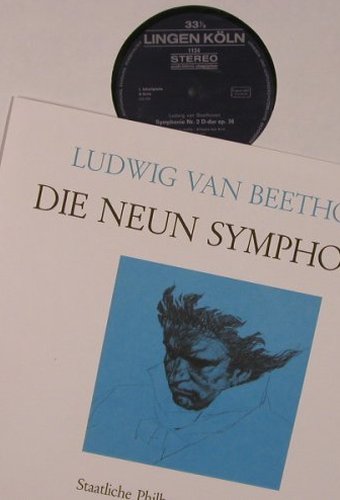 Beethoven,Ludwig van: Die Neun Symphonien,Box, Lingen Köln(1124), D,  - 6LP - L9364 - 45,00 Euro