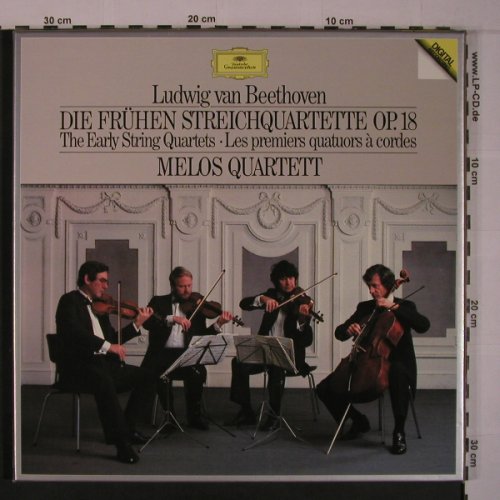 Beethoven,Ludwig van: Die Frühen Streichquartette op.18, D.Gr.(410 971-1), D, Box, 1984 - 3LP - L9365 - 20,00 Euro