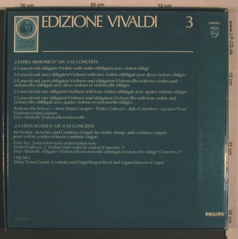 Vivaldi,Antonio: 12 Conzerti op.3,op.4. Box, Philips(67 68 009), NL, Ri,  - 5LP - L9367 - 24,00 Euro