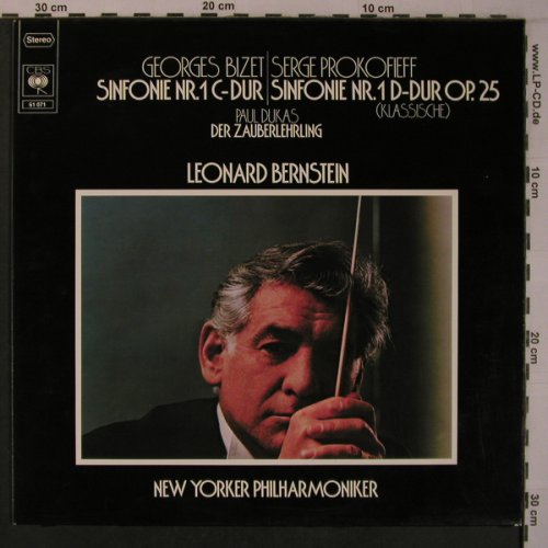 Bizet,Georges / Prokofieff/Dukas: Sinfonie Nr.1 C-Dur/Sinf.Nr.1 d-dur, CBS(61 071), NL, 1974 - LP - L9373 - 7,50 Euro