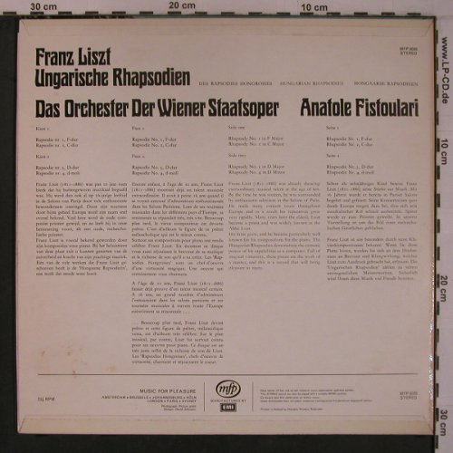 Liszt,Franz: Ungarische Rhapsodien 1-4, MFP(6026), NL,  - LP - L9384 - 7,50 Euro