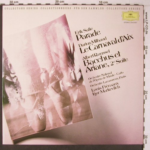 V.A.Erik Satie, Parade.Milhaud: LeCarnaval d'Aix,Roussel,Bacchus et, D.Gr.(2543 807), D,Ri, 1982 - LP - L9392 - 6,00 Euro
